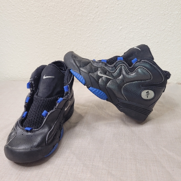 Vintage Nike Air Penny 3 Black Royal  high top sneakers 9.5c - Picture 1 of 10